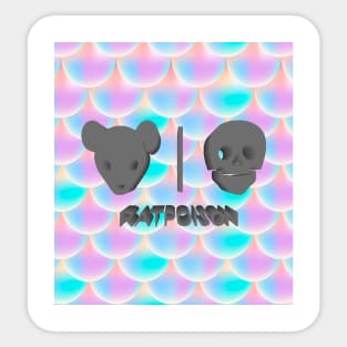 RatPoison Official support of mermaid skin Sticker